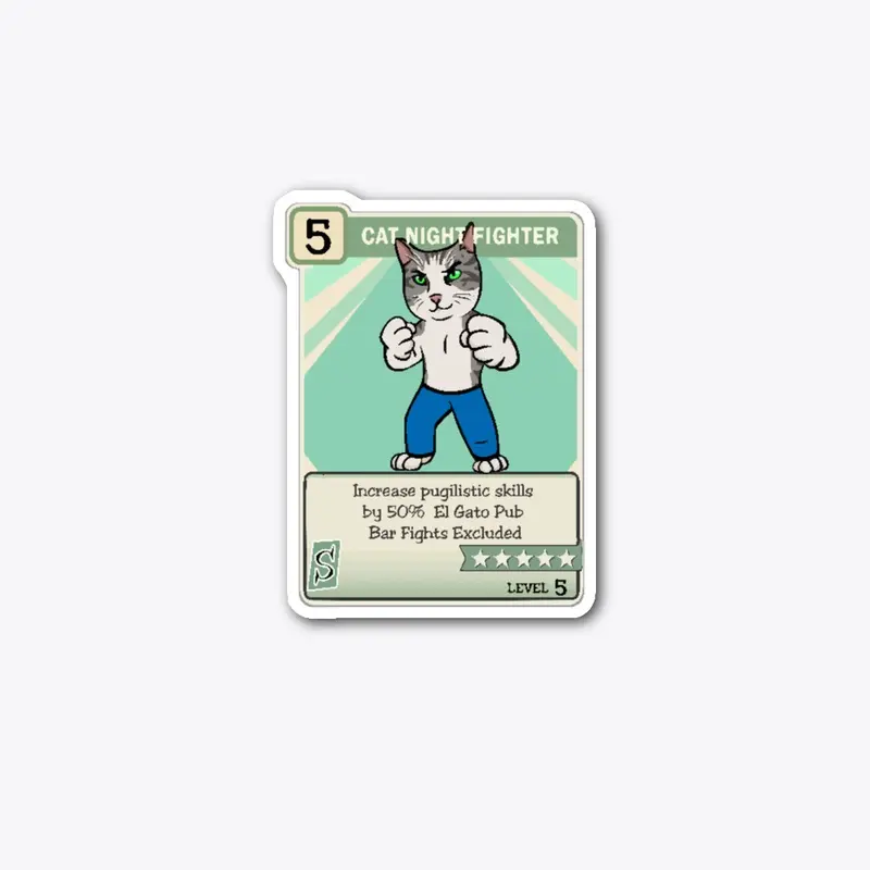 Cat Night Fighter Perk Card